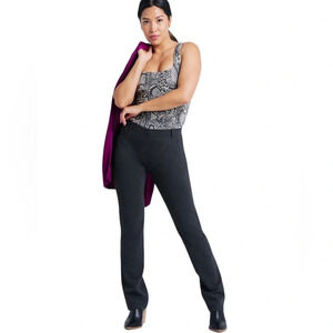 Betabrand Women’s XL Pull-on Faux Pockets Stretchy Straight Leg Pant